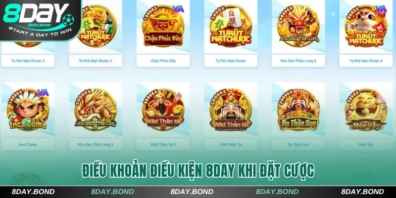 Điều Khoản Điều Kiện 8Day Khi Cung Cấp Dịch Vụ Đặt Cược 6 Điều khoản điều kiện 8Day khi đặt cược