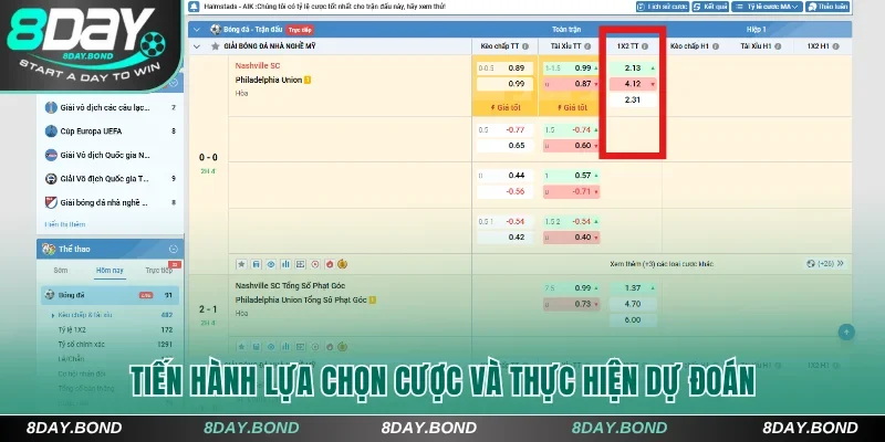 Hiểu Về Cá Cược Bóng Đá 8Day Và Mẹo Hay Để Thắng Liên Tục  9 Tiến hành lựa chọn cược và thực hiện dự đoán